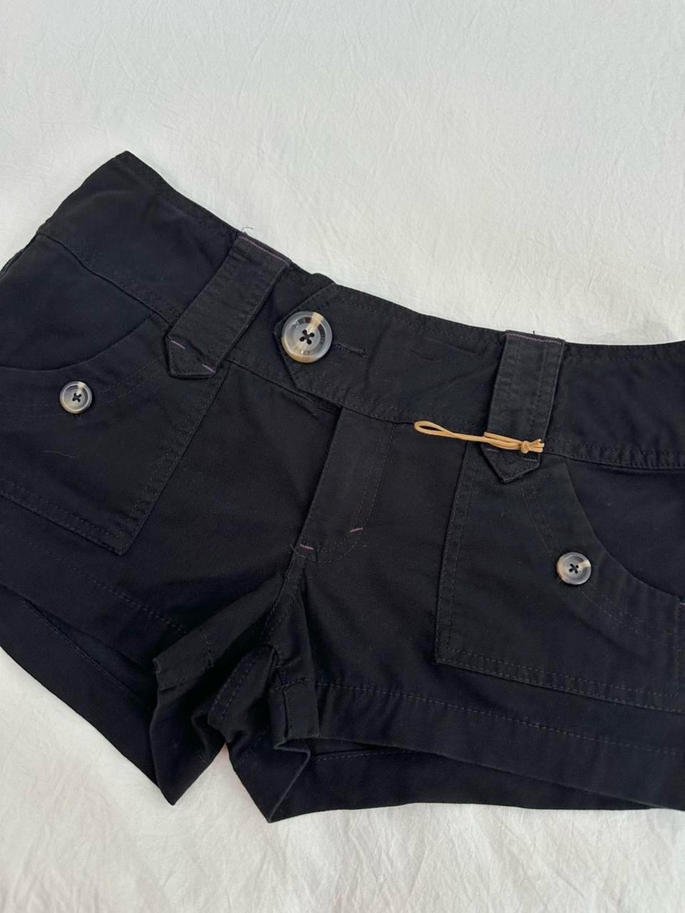 Low Rise Button Shorts - Picture 6 of 8